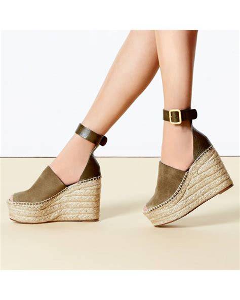 chloe espadrille wedges|chloe sandals.